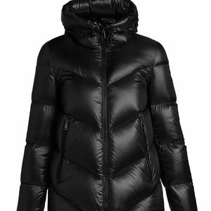 Womens MONCLER Mainline Chambon Hooded Down Jacket